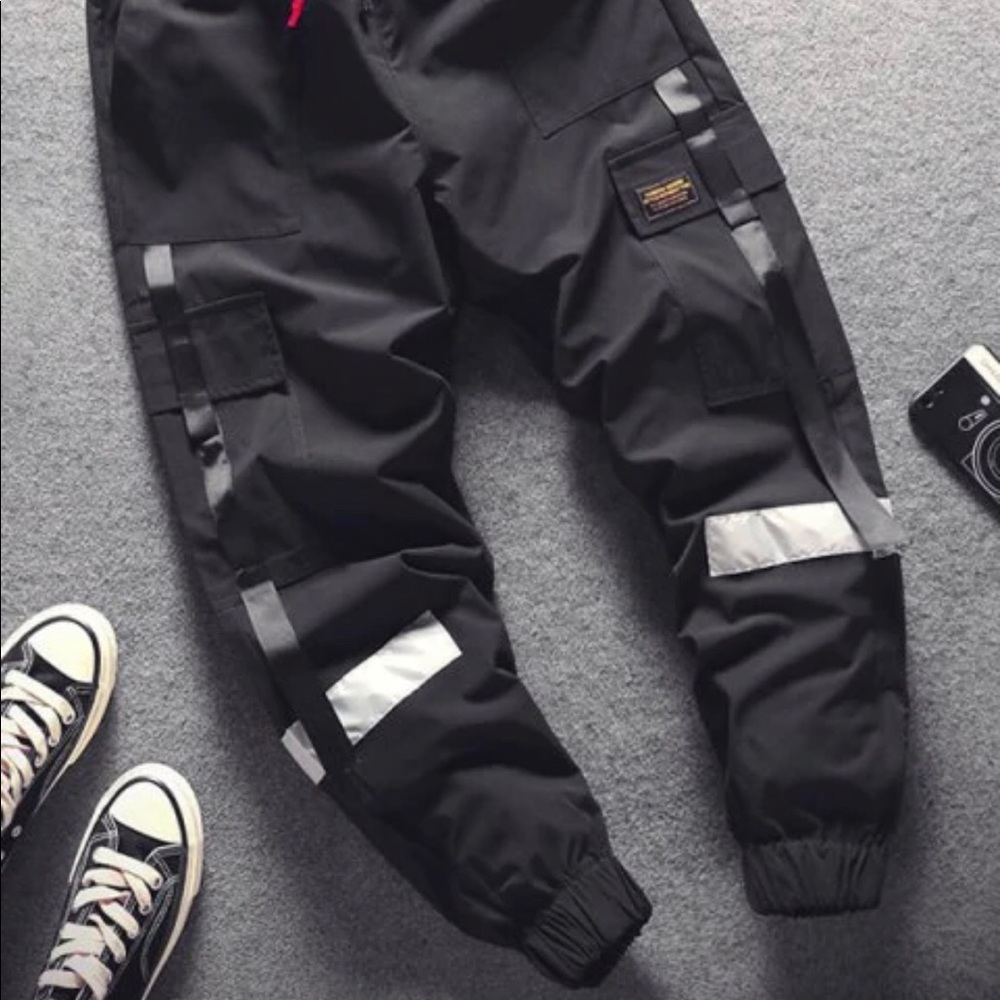 Black cargo pants